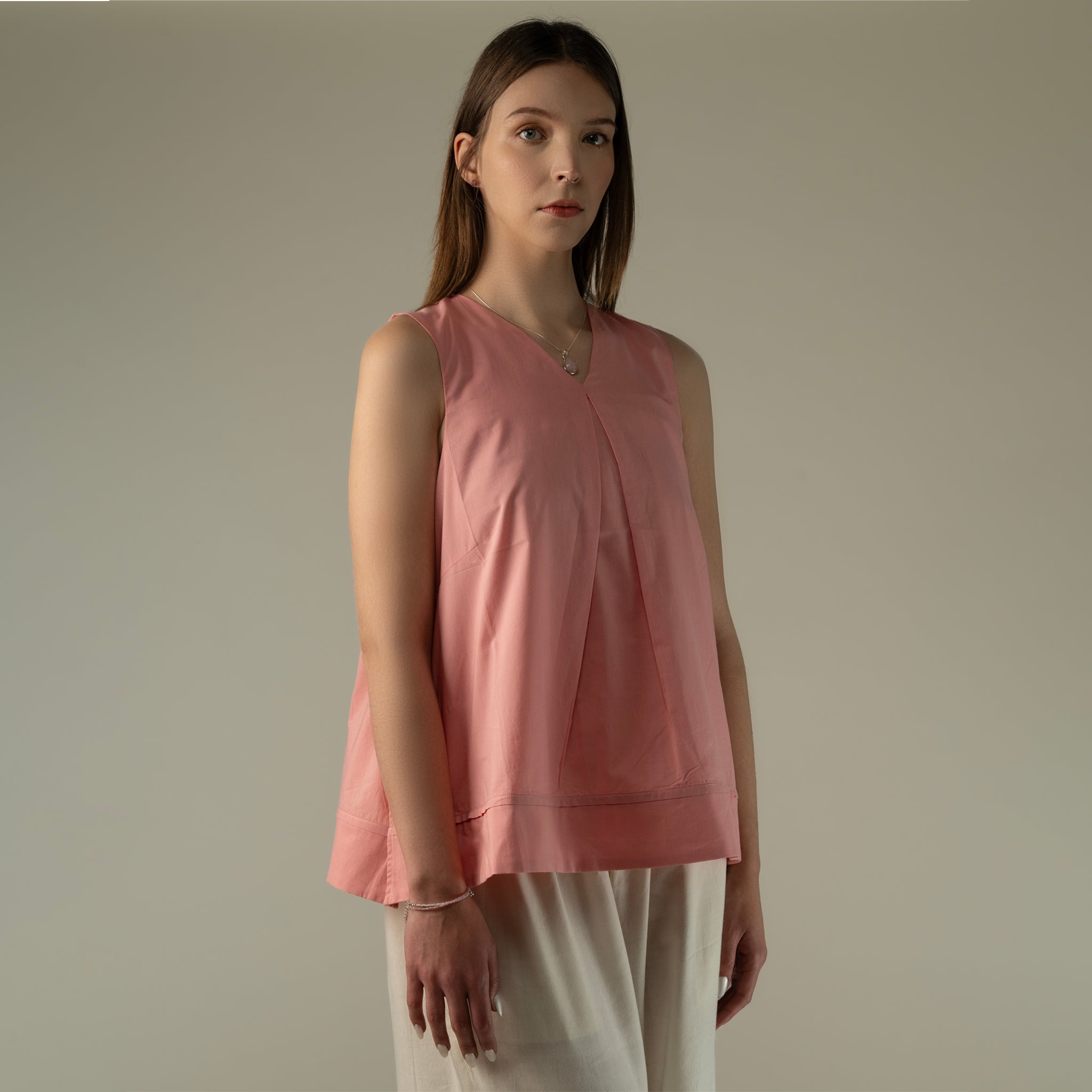 Ace Sleeveless V-Neck Top