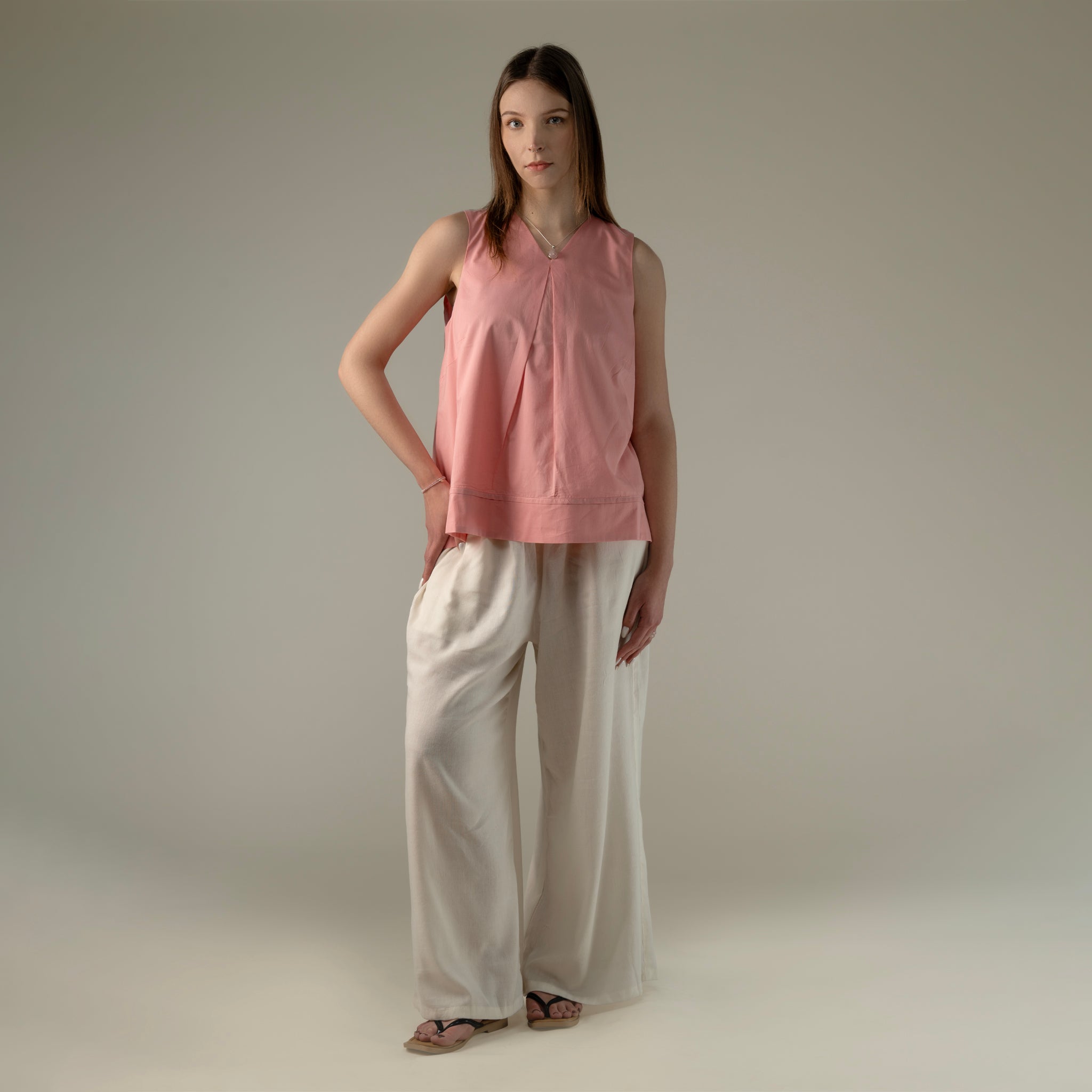 Ace Sleeveless V-Neck Top