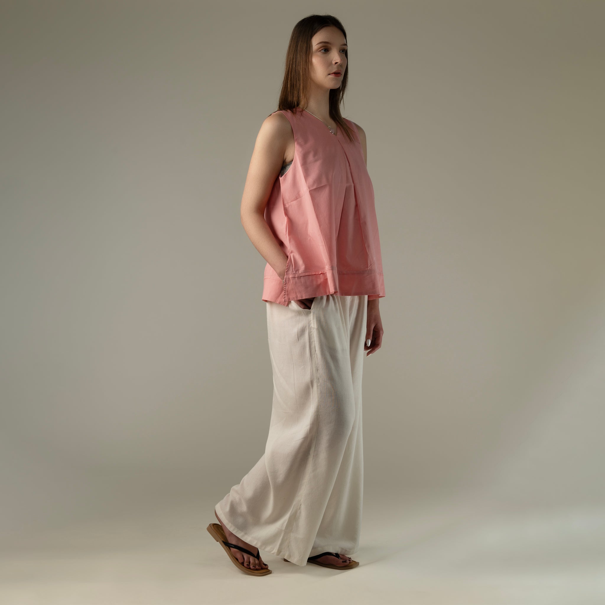 Ace Sleeveless V-Neck Top